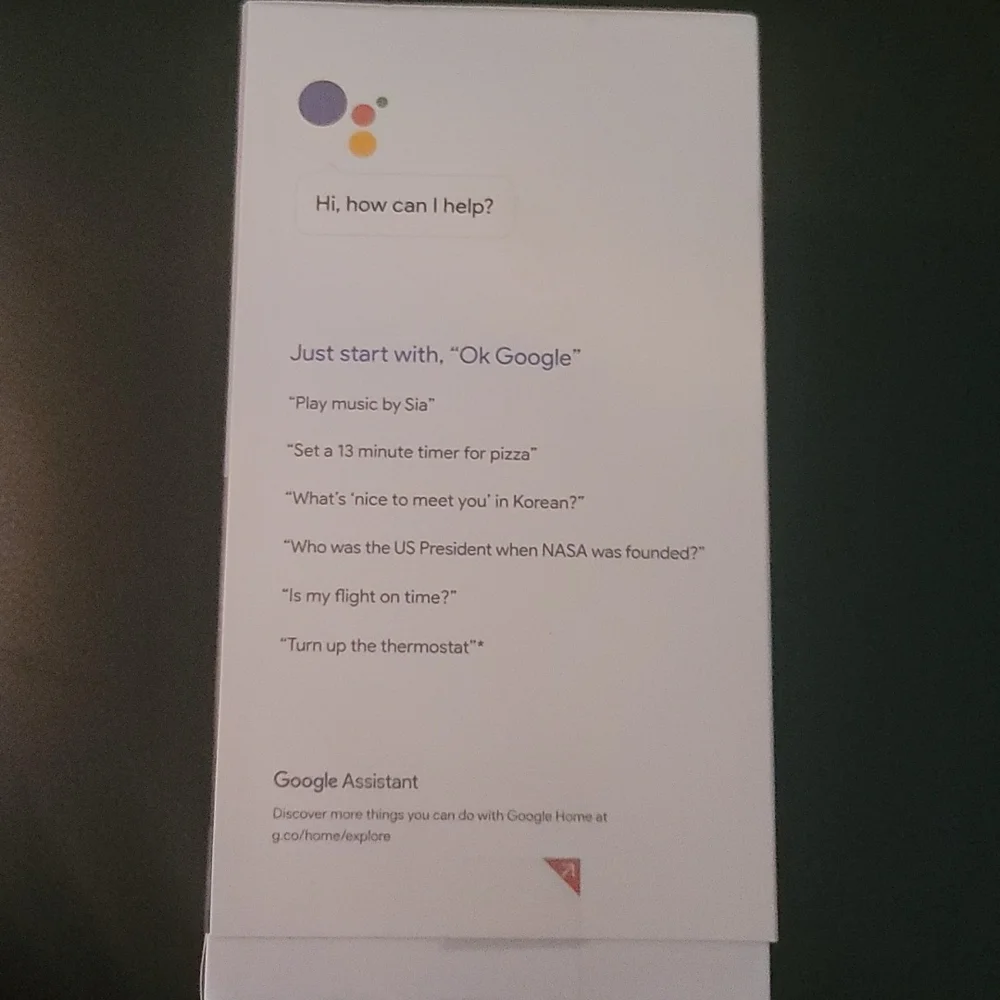 Google Home voice-activated speaker